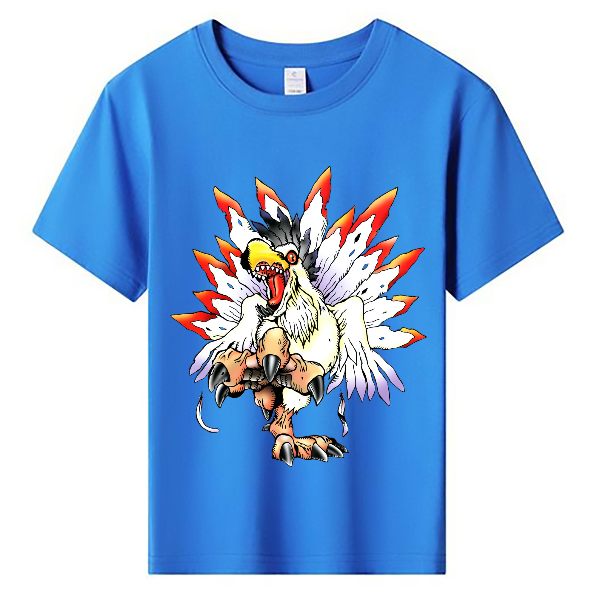 （画像用） Digimon デジタルモンスター/デジモン 綿100％キッズTシャツ（フロントプリント）